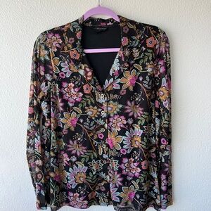 Zara Multicolor Floral Blouse